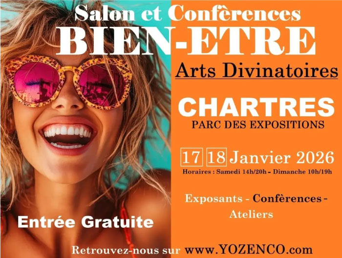 Salon Bien-Etre et Arts Divinatoires de Chartres les 17 et 18/01/2026